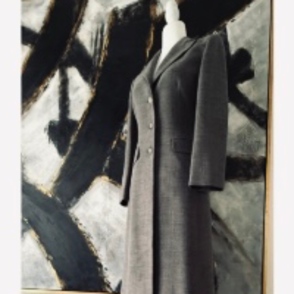 BEBE TAILORED GRAY FULL-LENGTH COAT - Picture 2 of 16